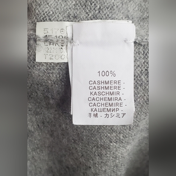 Brunello Cucinelli -size 52/L - Luxury Elegant Gray Cashmere Sweater - Picture 9 of 10